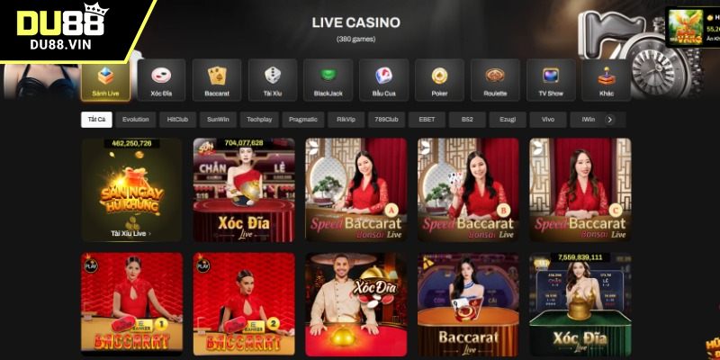 Giới thiệu sơ lược về trò chơi casino DU88